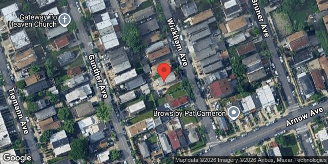 Aerial map of 2925 WICKHAM AVENUE, Bronx