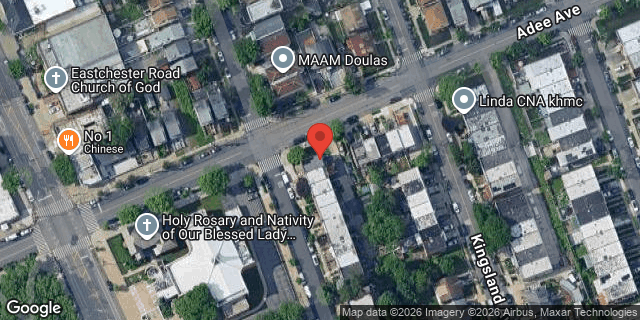 Aerial map of 2960 MICKLE AVENUE, Bronx