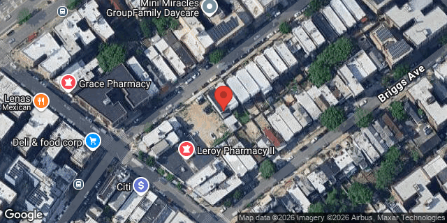 Aerial map of 2868 VALENTINE AVENUE, Bronx