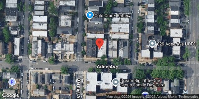 Aerial map of 807 ADEE AVENUE, Bronx