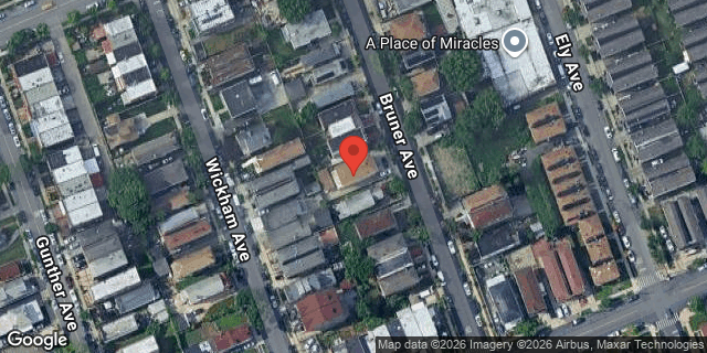 Aerial map of 2927 BRUNER AVENUE, Bronx