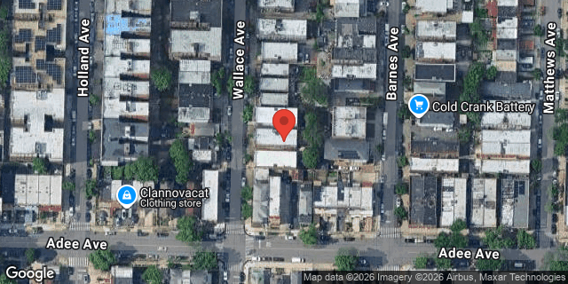 Aerial map of 3012 WALLACE AVENUE, Bronx