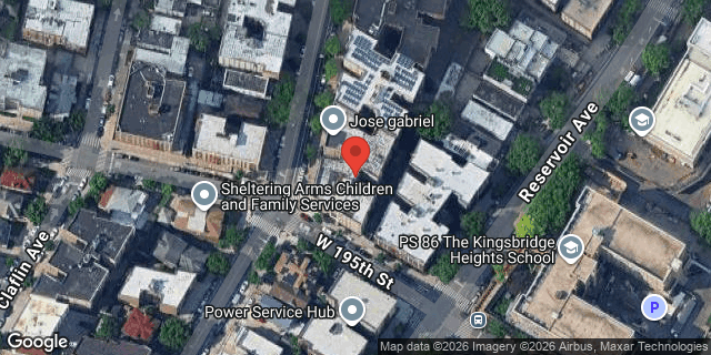 Aerial map of 95 WEST 195 STREET, Bronx