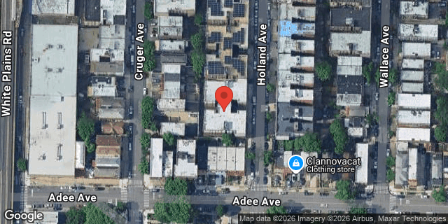 Aerial map of 3021 HOLLAND AVENUE, Bronx