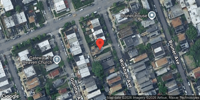 Aerial map of 2945 WICKHAM AVENUE, Bronx