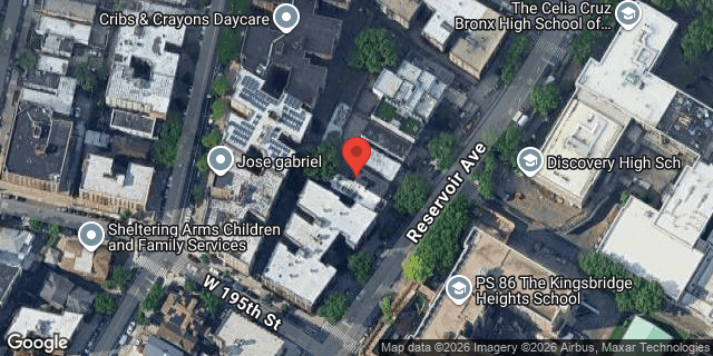 Aerial map of 2765 RESERVOIR AVENUE, Bronx