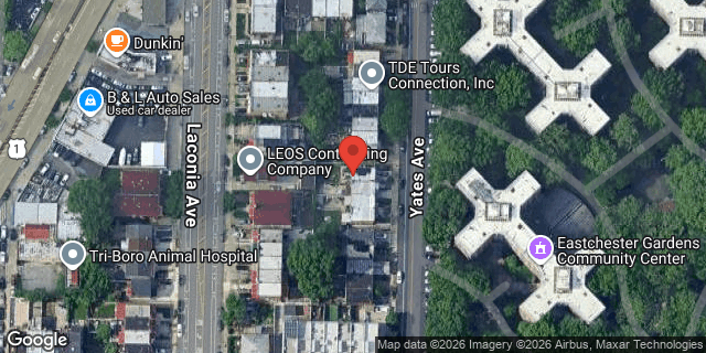 Aerial map of 3035 YATES AVENUE, Bronx