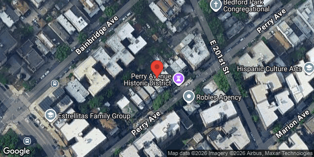 Aerial map of 2979 PERRY AVENUE, Bronx