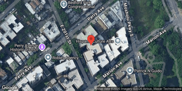 Aerial map of 325 EAST 201 STREET, Bronx