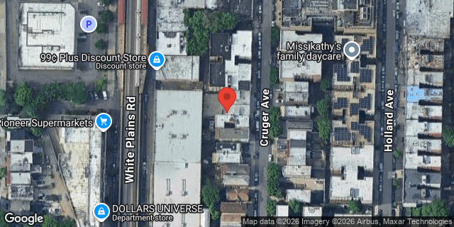 Aerial map of 3031 CRUGER AVENUE, Bronx