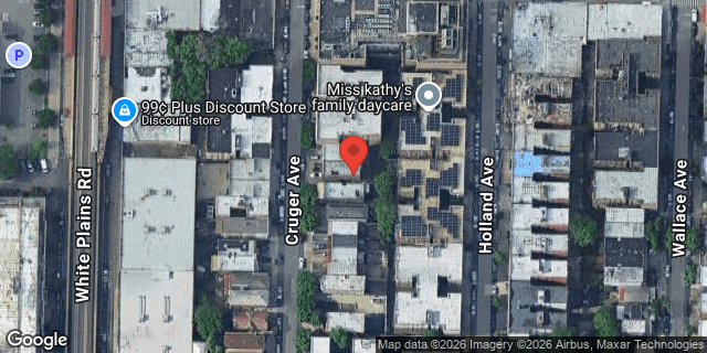 Aerial map of 3036 CRUGER AVENUE, Bronx