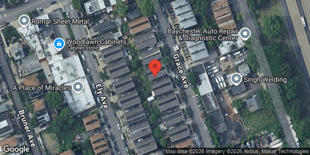 Aerial map of 2921 GRACE AVENUE, Bronx