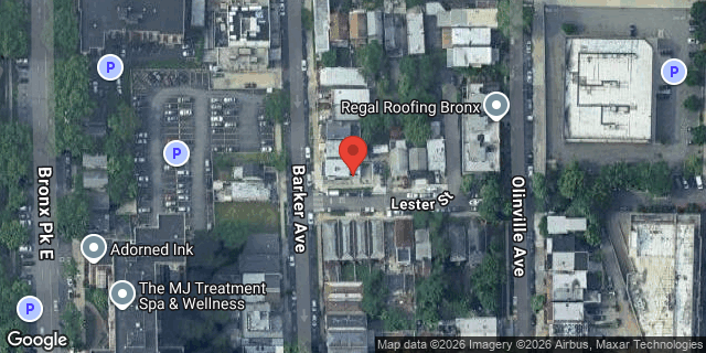 Aerial map of 3050 BARKER AVENUE, Bronx