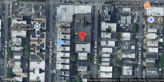 Aerial map of 3035 WALLACE AVENUE, Bronx