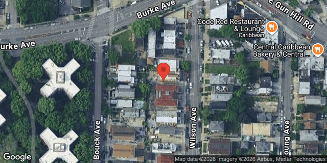 Aerial map of 3043A WILSON AVENUE, Bronx