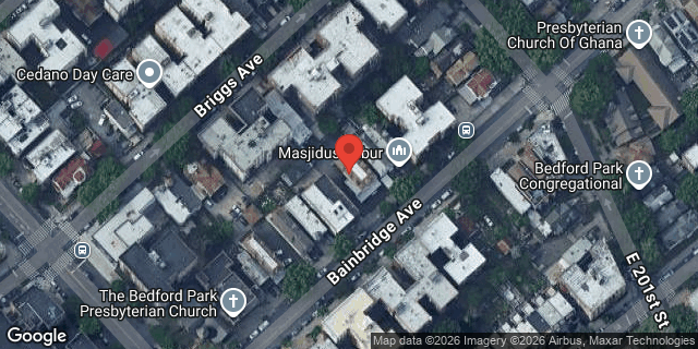 Aerial map of 2971 BAINBRIDGE AVENUE, Bronx