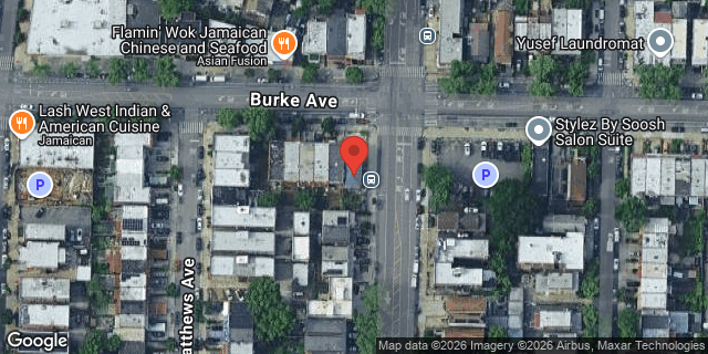 Aerial map of 846 BURKE AVENUE, Bronx