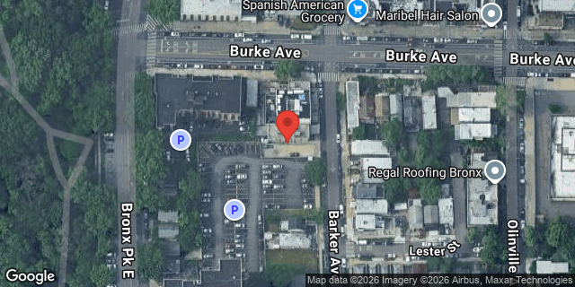 Aerial map of 3069 BARKER AVENUE, Bronx
