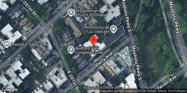 Aerial map of 3015 PERRY AVENUE, Bronx
