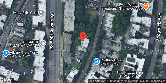 Aerial map of 2711A KINGSBRIDGE TERRACE, Bronx