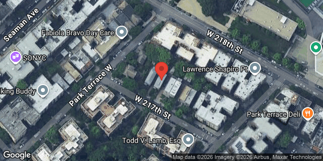 Aerial map of 537 WEST 217 STREET, Manhattan