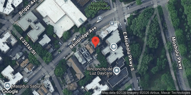Aerial map of 3020 BAINBRIDGE AVENUE, Bronx