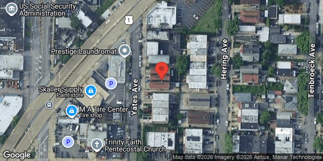 Aerial map of 3220 YATES AVENUE, Bronx