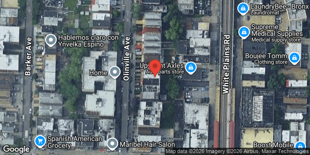 Aerial map of 3224 OLINVILLE AVENUE, Bronx
