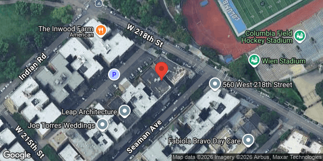 Aerial map of 270 SEAMAN AVENUE, Manhattan