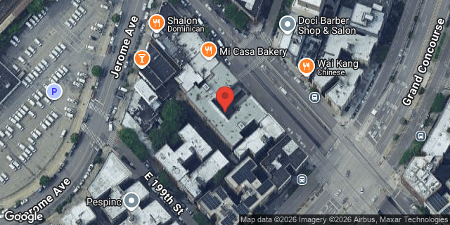 Aerial map of 26 BEDFORD PARK BLVD, Bronx
