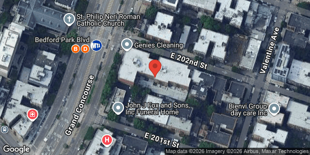 Aerial map of 3010 GRAND CONCOURSE, Bronx