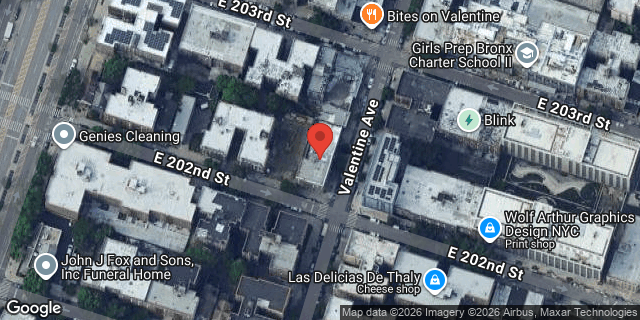 Aerial map of 235 EAST 202 STREET, Bronx