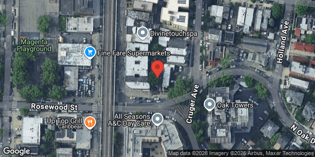 Aerial map of 713 ROSEWOOD STREET, Bronx