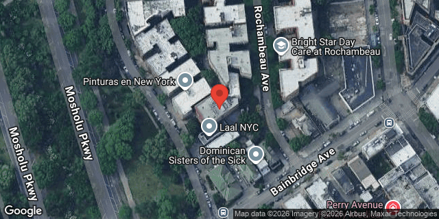 Aerial map of 245 EAST MOSHOLU PARKWAY, Bronx
