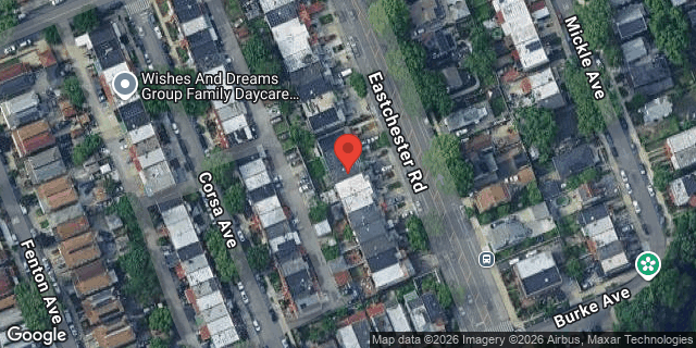 Aerial map of 3229 EASTCHESTER ROAD, Bronx