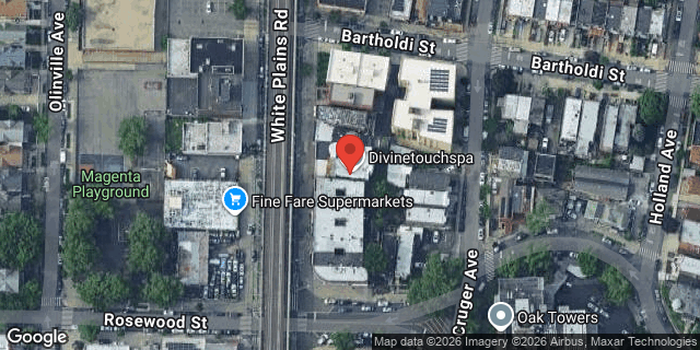 Aerial map of 3318 WHITE PLAINS ROAD, Bronx