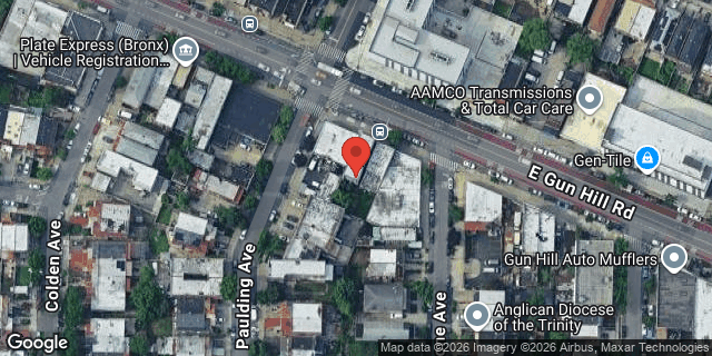 Aerial map of 1006 EAST GUN HILL ROAD, Bronx