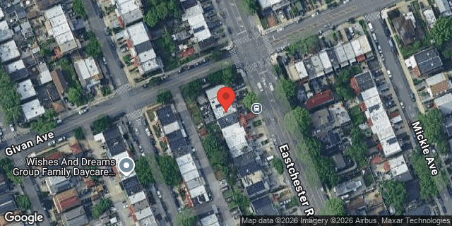 Aerial map of 3251 EASTCHESTER ROAD, Bronx