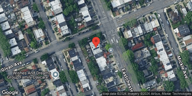 Aerial map of 3253 EASTCHESTER ROAD, Bronx