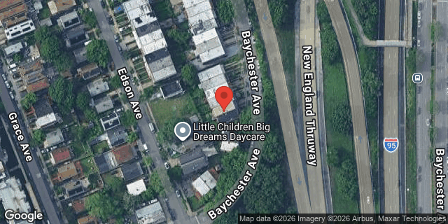 Aerial map of 3123 BAYCHESTER AVENUE, Bronx