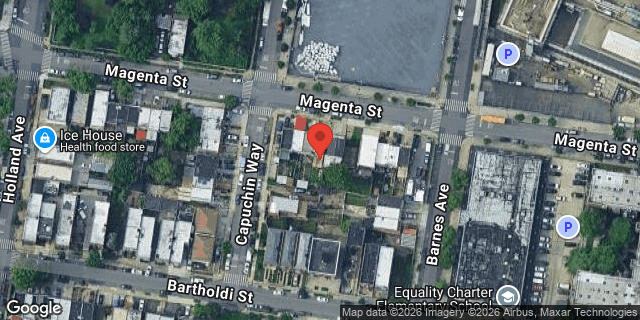 Aerial map of 786 MAGENTA STREET, Bronx