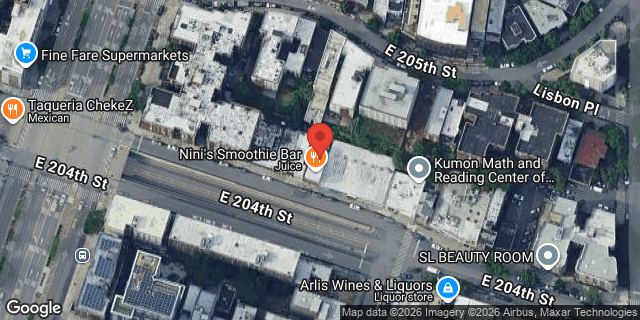 Aerial map of 227 EAST 204 STREET, Bronx