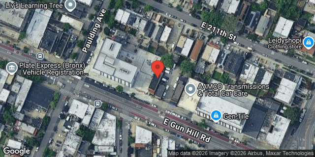 Aerial map of 1019 EAST GUN HILL ROAD, Bronx