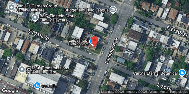 Aerial map of 1067 EAST 211 STREET, Bronx