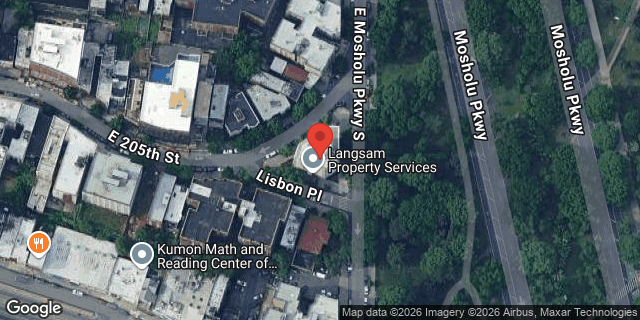 Aerial map of 170 EAST MOSHOLU PARKWAY, Bronx