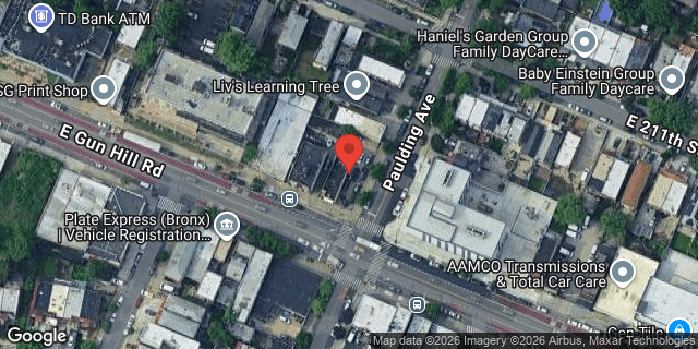 Aerial map of 967 EAST GUN HILL ROAD, Bronx