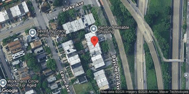 Aerial map of 3143 NEW ENGLAND THRUWAY, Bronx