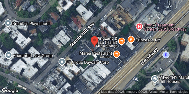 Aerial map of 32 MARBLE HILL AVENUE, Manhattan