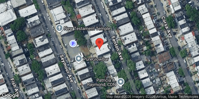 Aerial map of 3343 FENTON AVENUE, Bronx
