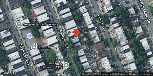 Aerial map of 3338 FENTON AVENUE, Bronx